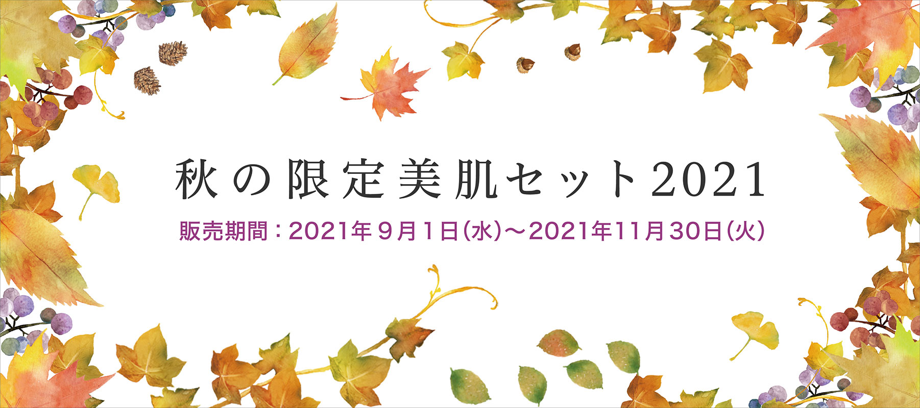 2021 秋の限定美肌セット